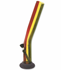 Acrylic Hangover Bong Rasta Stripe Acrylic Hangover Bong Rasta Stripe