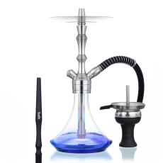 Aladin MVP 360 Edelstahl Shisha shiny bottom blue Aladin MVP 360 Edelstahl Shisha shiny bottom blue