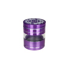 Magno Herbal Grinder 4-teilig D:63mm mit Schauglas purple Magno Herbal Grinder 4-teilig D:63mm mit Schauglas purple