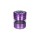 Magno Herbal Grinder 4-teilig D:63mm mit Schauglas purple