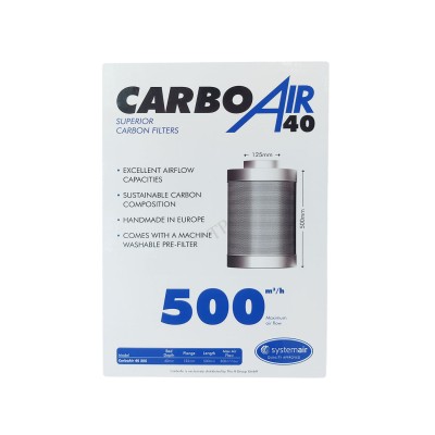 CarboAir40 Aktivkohlefilter 500m&sup3;/h &Oslash;125mm