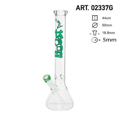 Boost Beaker Glas Bong Green 02337G