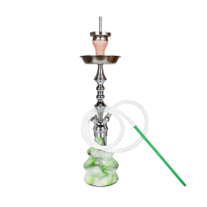 Amy Crazy Shape Shisha grn-weiss chrome Amy Crazy Shape Shisha grn-weiss chrome