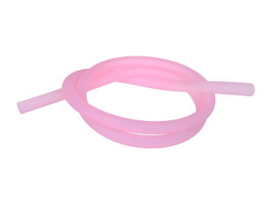 Silikonschlauch Soft Touch pink transparent