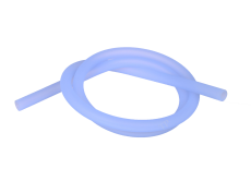 Silikonschlauch Soft Touch blau transparent Silikonschlauch Soft Touch blau transparent